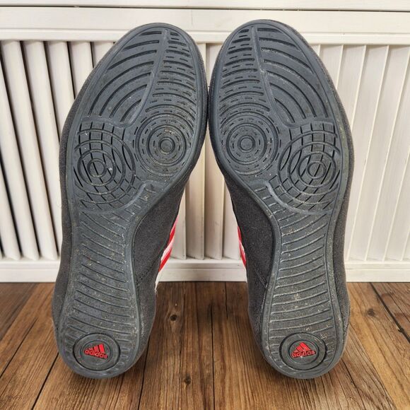 Adidas HVC Havoc Mens Size 11 Gray Red White Wrestling Boxing MMA Shoes GZ8451 - Picture 7 of 9